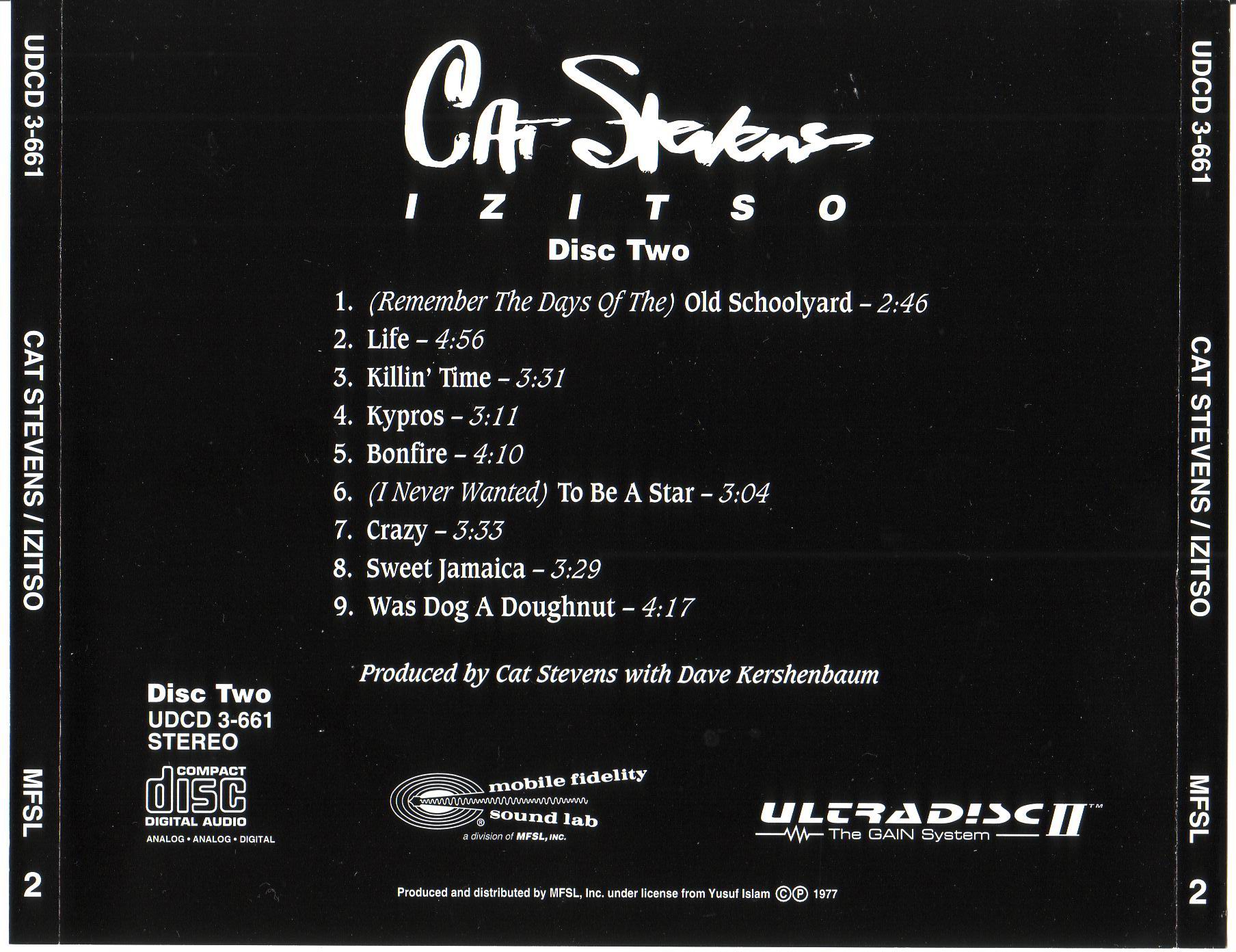 Cat Stevens  Three Box Set; izitso : Back 2
